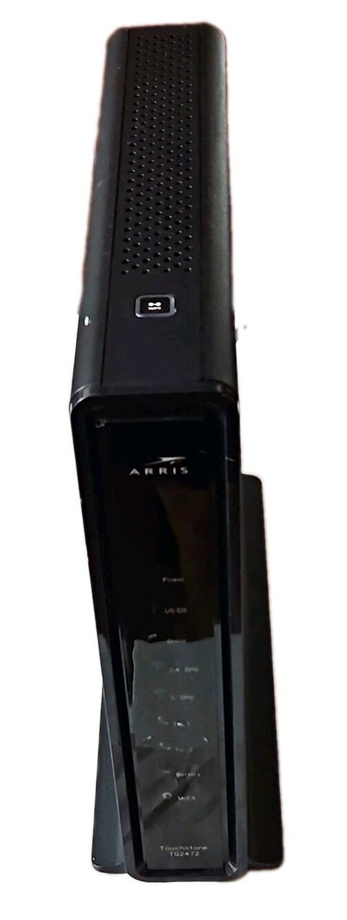 ARRIS Touchstone TG2472G DOCSIS 3.0 Cable Modem Router Untested 4-Port WiFi